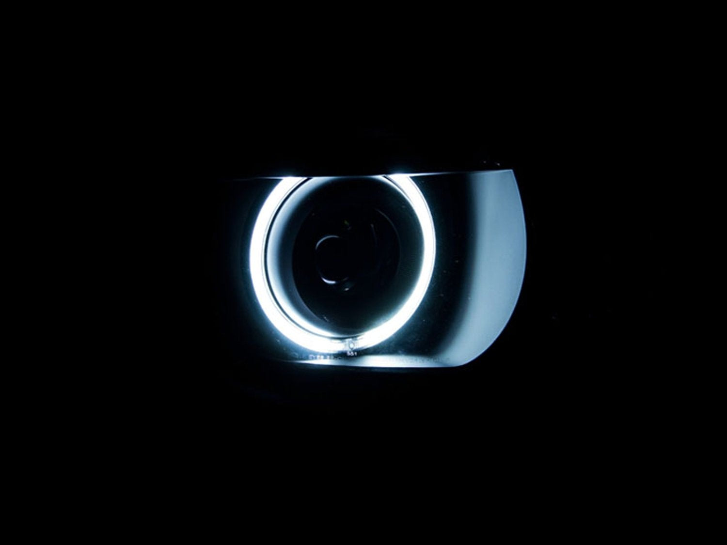 Black Halo Projector Headlight Anzo USA 121312 with Clear Lens for Chevy Camaro