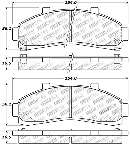 Sport Brake Pads StopTech 309.06520 with Shims and Hardware