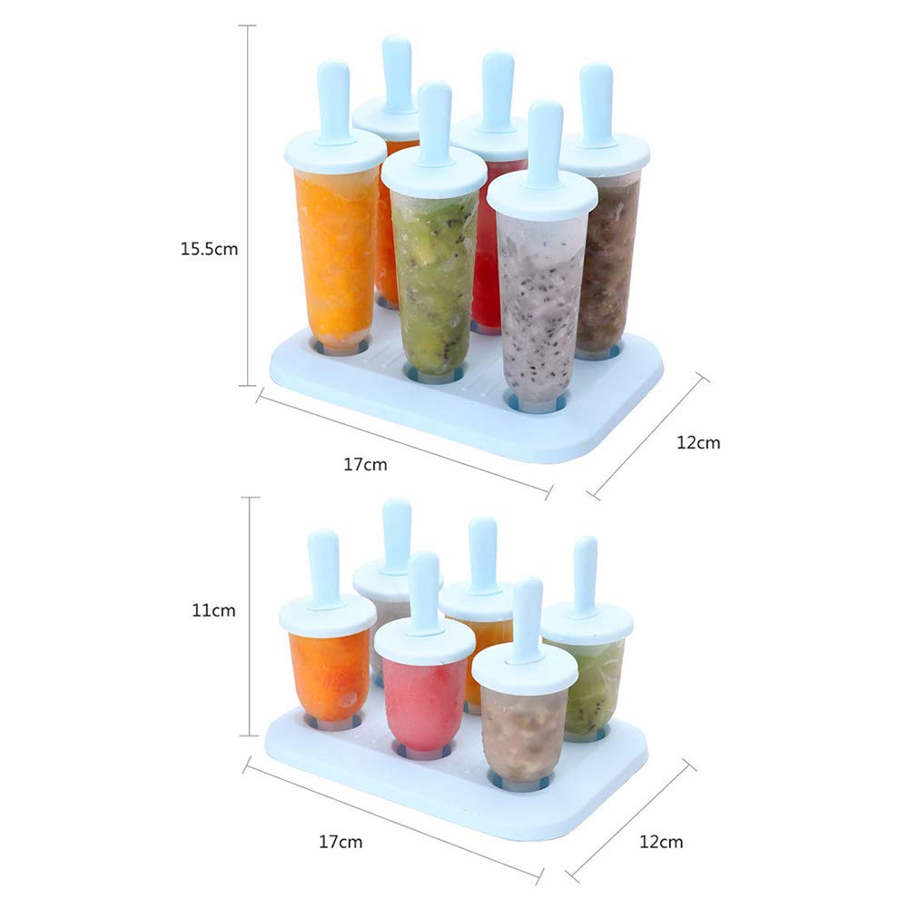 Ice Pop Maker Ice Bar Maker Ice Pop Mold Plastic Popsicle Mold, Kids Ice Cream Tray Holder Lolly Pop, DIY Ice Cream Pop Molds Handmade for Kids, Kids, Adults