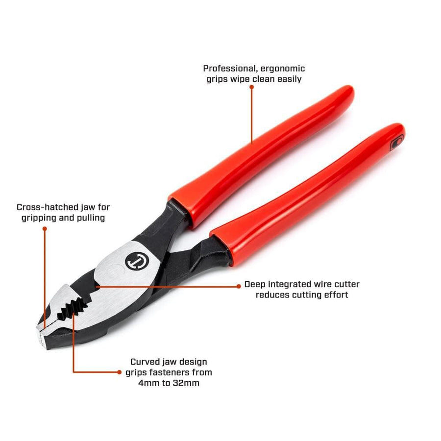 Crescent Z2 Slip Joint Pliers Dipped Handle - Plumbing, Home Improvement Hand Tool with Comfort Grip - 6" - HTZ26