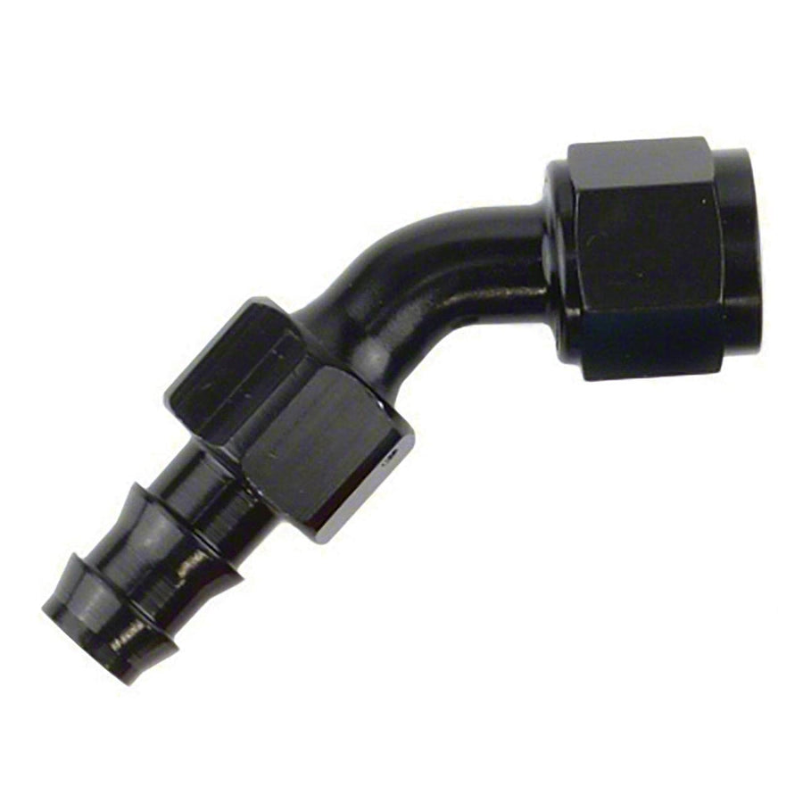 45 Blk Push-on Hose End -8an X