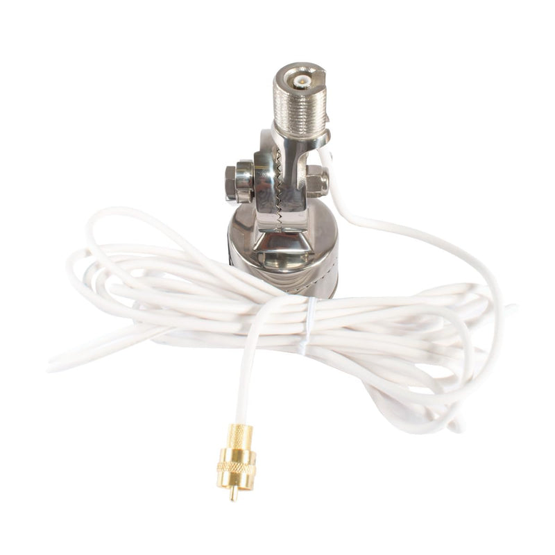 Antenna Mount Shakespeare QC Rail SS W/Cable