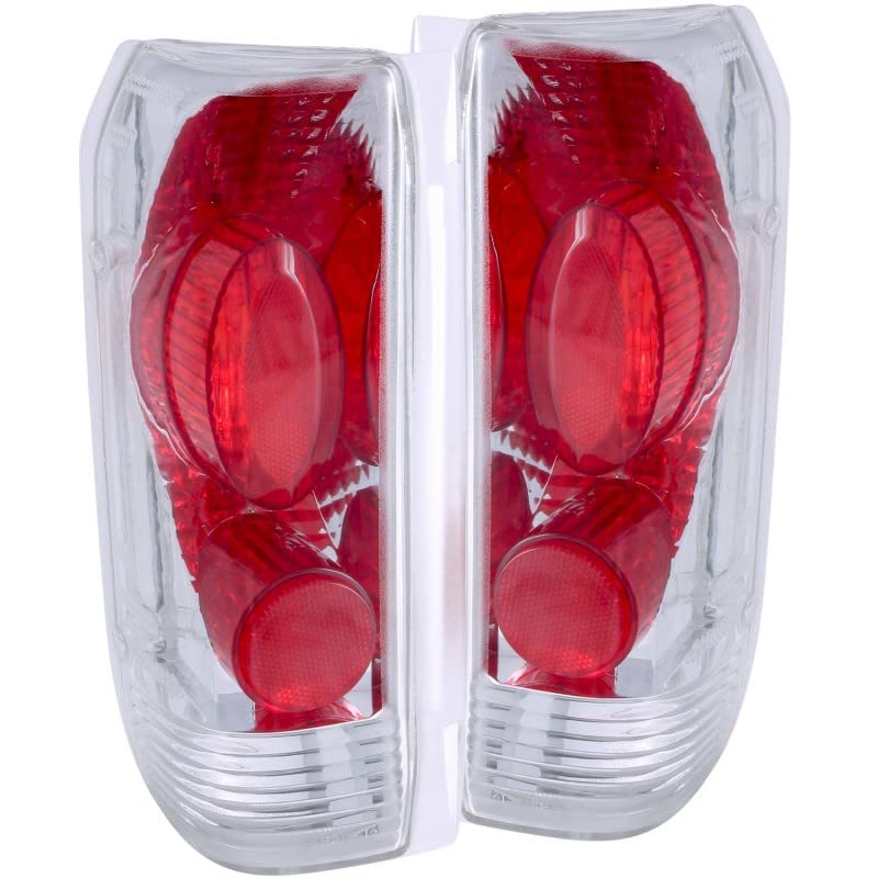 Chrome Euro Tail Light Set-Clear Lens ANZO USA 211061