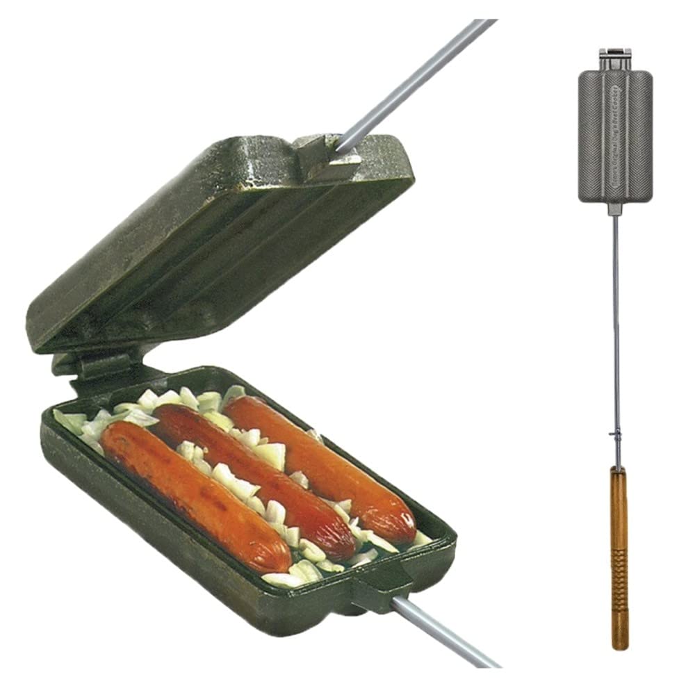 Dog 'n Brat Cooker Rome's with Steel and Wood Handles