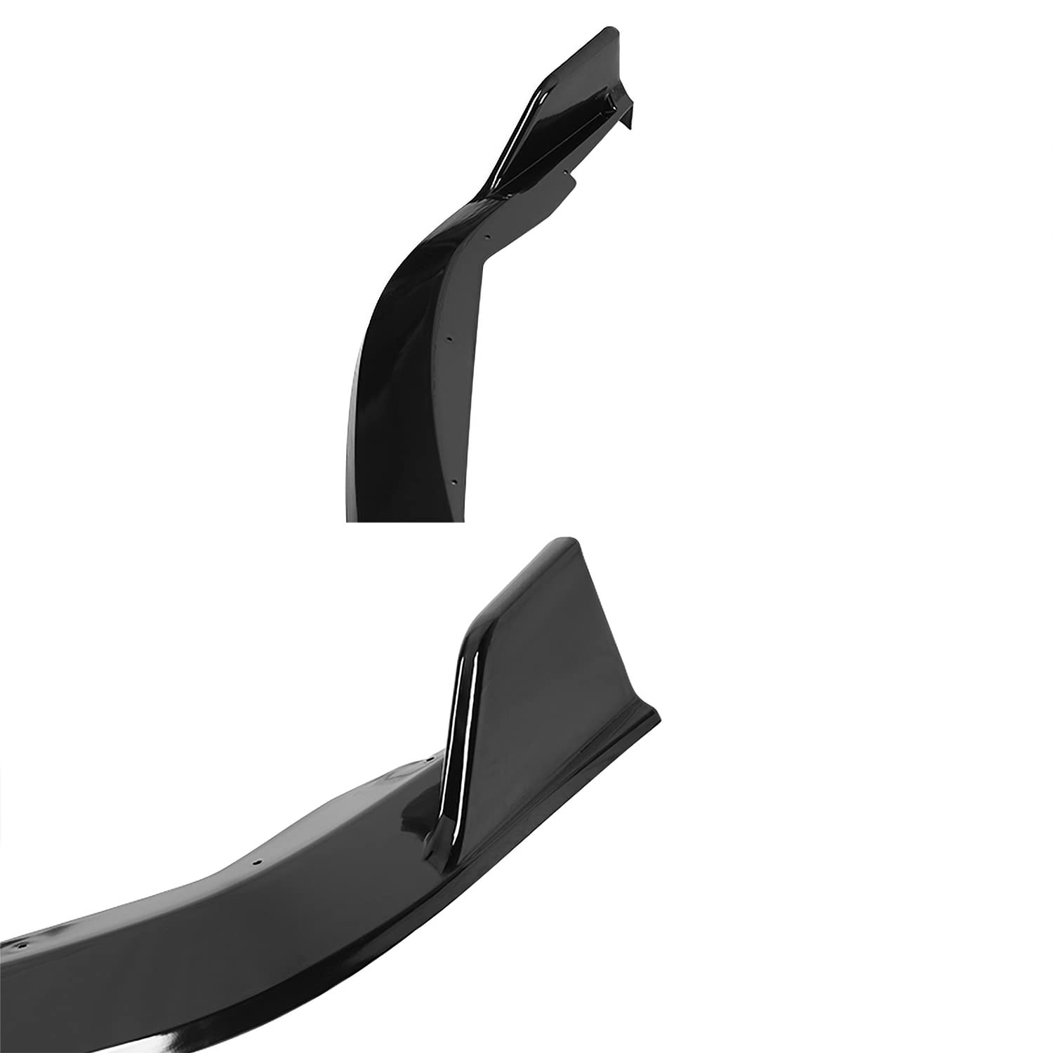 Front Bumper Lip Spec-D Tuning Glossy Black Body Kit Spoiler Splitter Compatible with Toyota Corolla 2019-2022