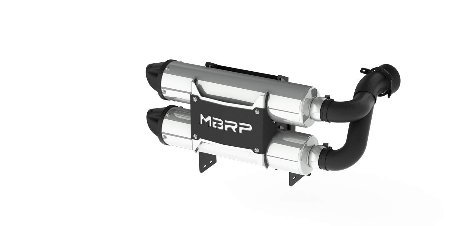 17-19 Can-Am Maverick X3 MBRP Dual Slip-On Performance Series Exhaust