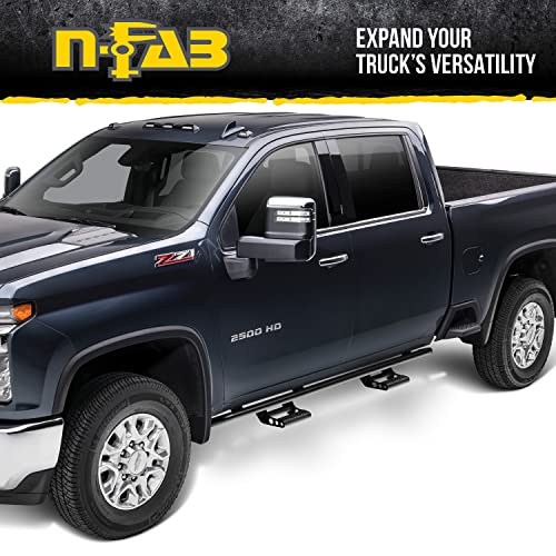 Toyota Tacoma RealTruck RKR Rails | Cab Length, Tubular Steel, Textured Black | T154RKRQC | Fits 2016-2022 Access Cab, SRW Gas