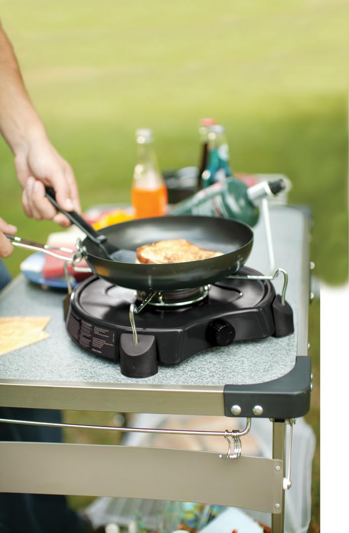 Coleman 7,500 BTU PowerPack Propane Camping Stove, Portable Adjustable Burner with Precise Temperature Control Fits 12-Inch Pan, Great for Camping, Hunting, Backpacking, Tailgating, & More