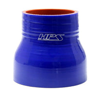 HPS Silicone Hoses Silicone High Temperature HTSR-100-112-BLUE 4-ply Reinforced Reducer Coupler Hose, 100 PSI Maximum Pressure, 3" Length, 1" > 1-1/8" ID, Blue
