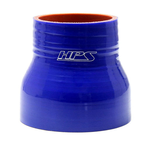 HPS Silicone HTSR-200-325-BLUE High Temperature 4-ply Reinforced Reducer Coupler Hose, 60 PSI Maximum Pressure, 3" Length, 2" > 3-1/4" ID, Blue