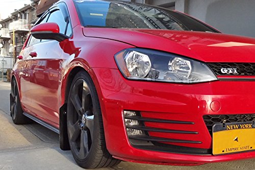Rally Armor Red Mud Flap for 2015+ VW Golf/GTI/TSI w/White Logo UR