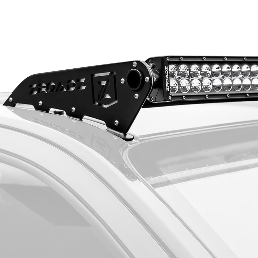 ZROADZ LED Bar Kit Front Roof Mounted - Compatible w/ 2007-2013 Chevrolet Silverado 1500 Complete Kit with Mounting Brackets, 50 Inch Curved Zroadz Led light bar & Wiring Harness- PN #Z332051-KIT-C