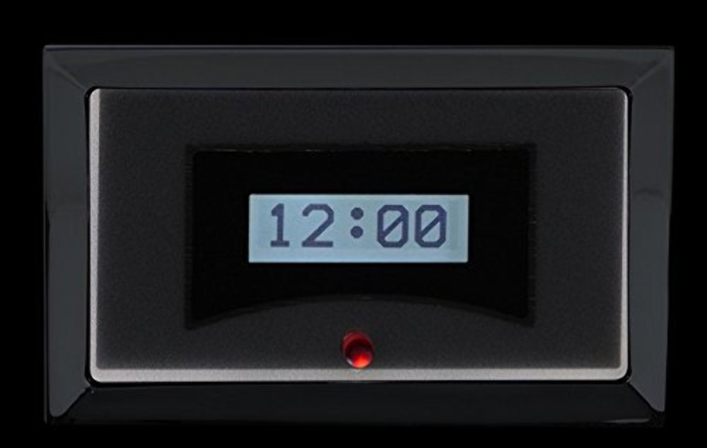 57 Chevy Dakota Digital Car Clock Gauge for VHX gauges only Silver Alloy White Backlighting VLK-57C-S-W