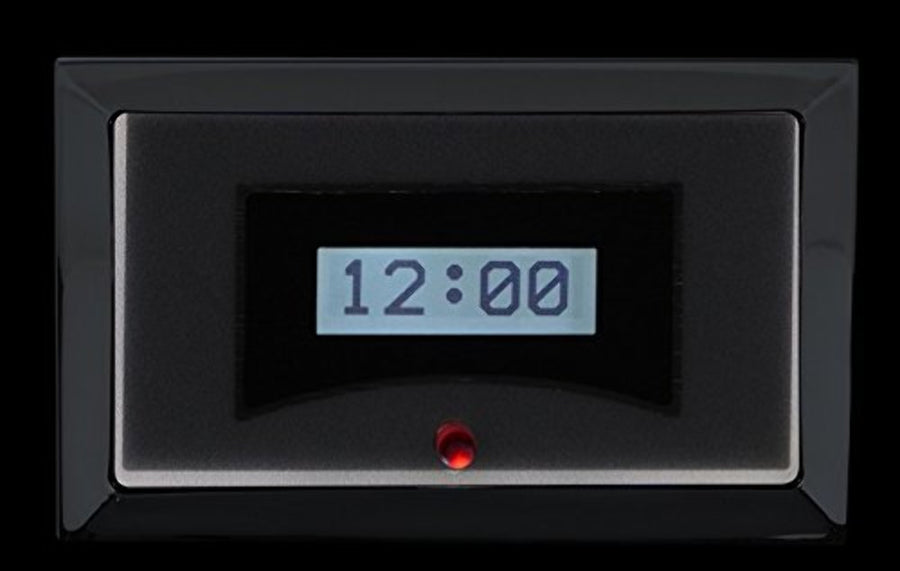 57 Chevy Dakota Digital Car Clock Gauge for VHX gauges only Silver Alloy White Backlighting VLK-57C-S-W