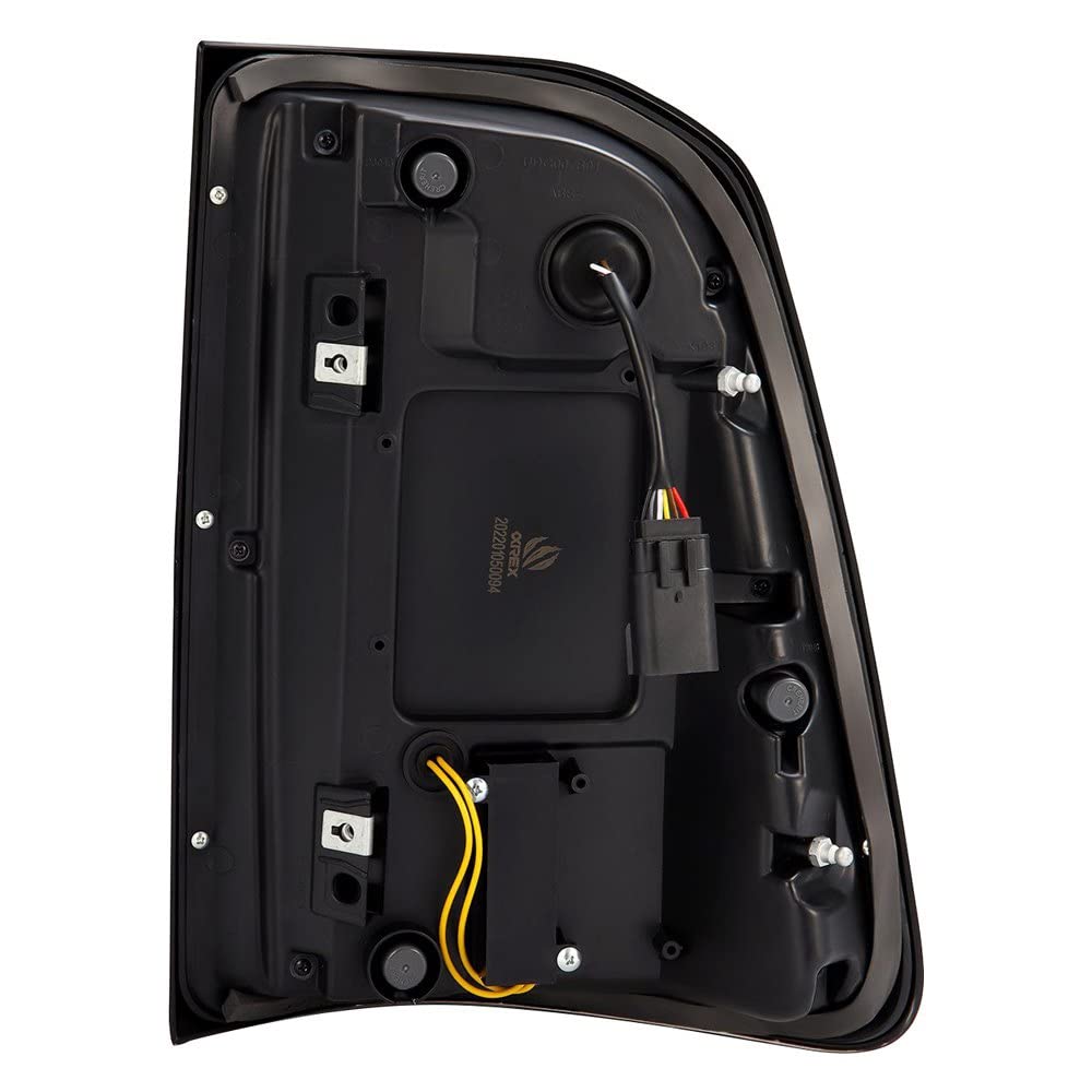 AlphaRex USA 19-21 Dodge Ram 1500 Luxx-Series LED Tail Lights Black w/Activ Light/Seq Signal