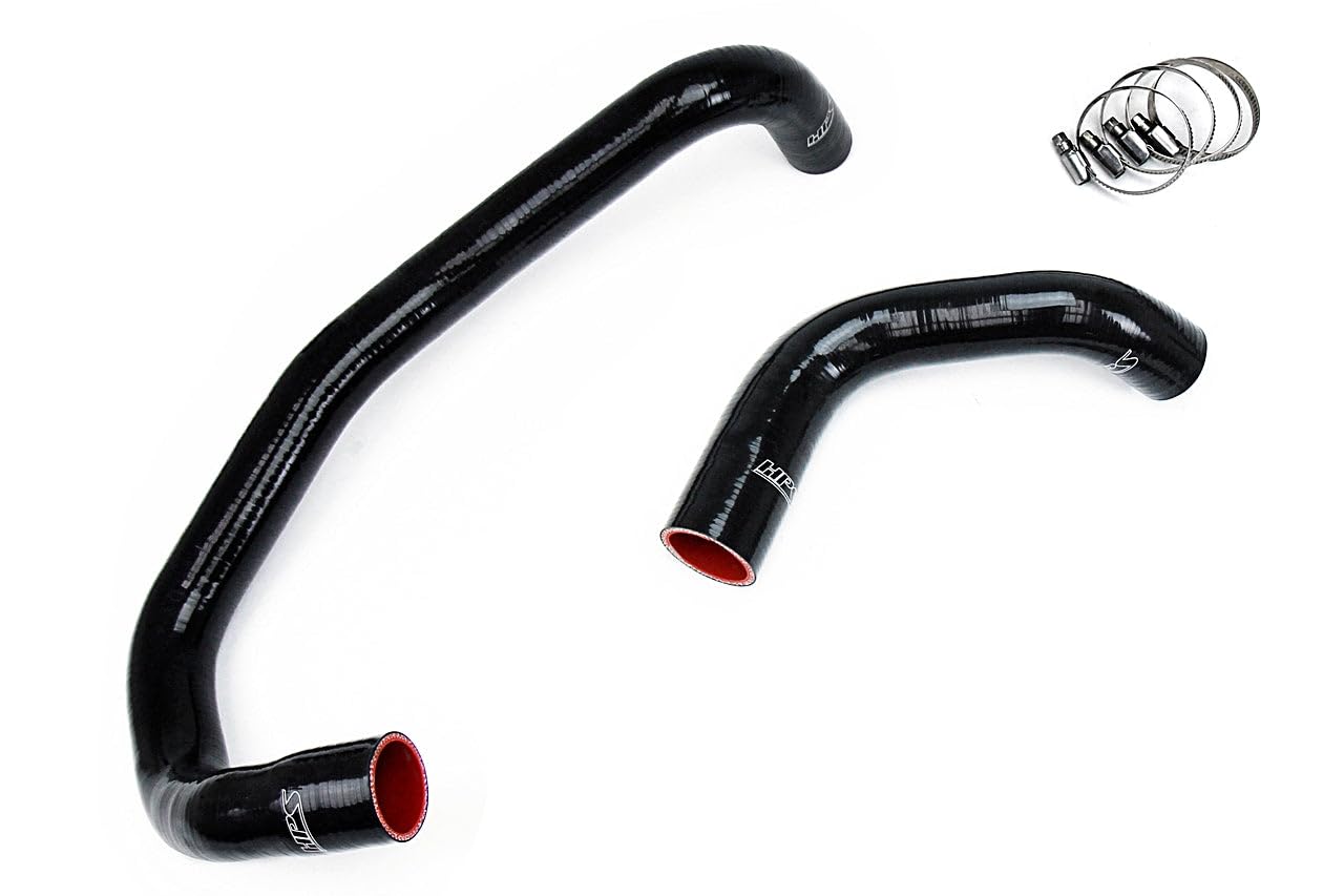 HPS Silicone Black Radiator Hose Kit Coolant Compatible for 2005-2010 Chrysler 300C 2009-2010 Dodge Challenger 2006-2010 Charger 2005-2008 Magnum R/T 5.7L V8, 57-1326R-BLK