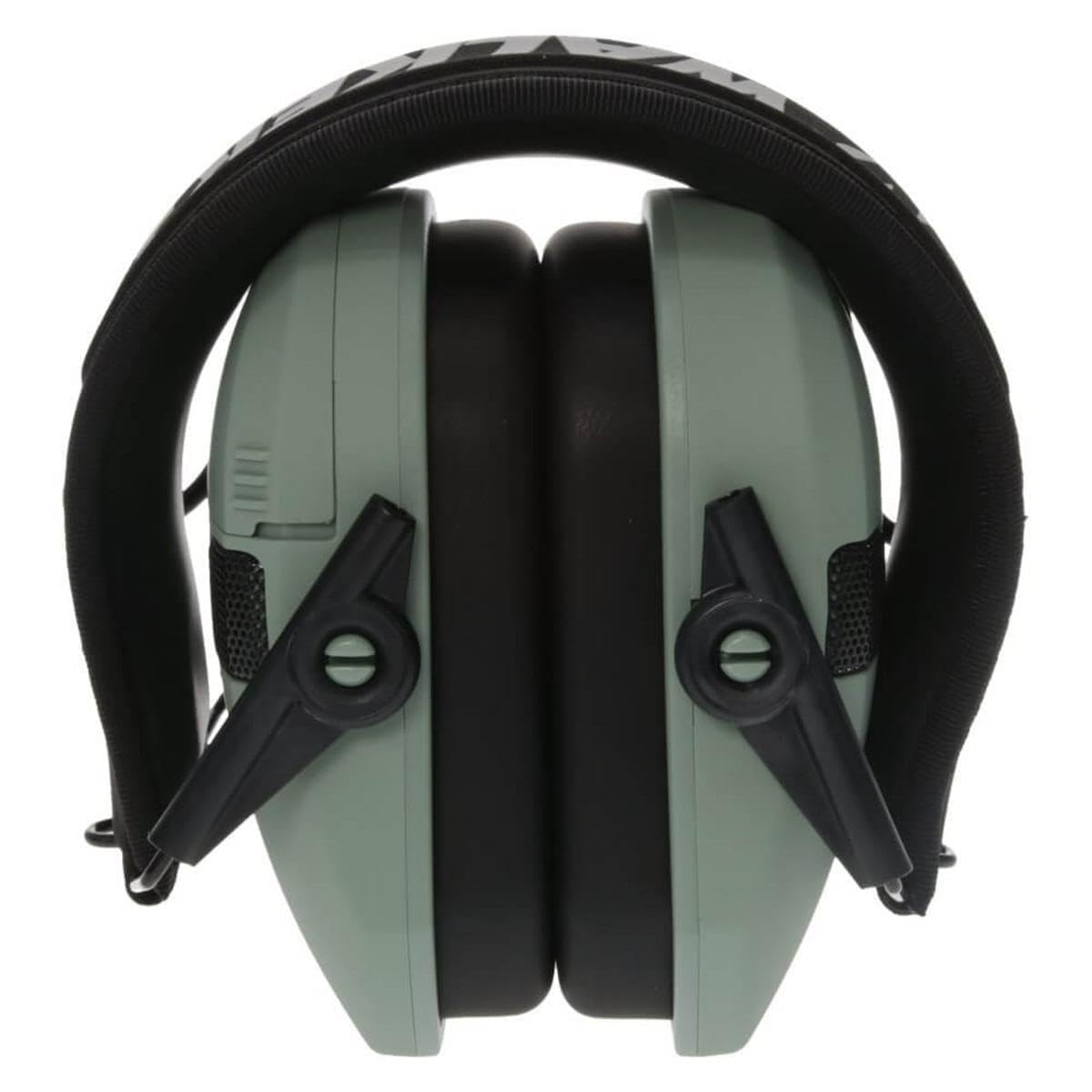 Walker's Ultra Low Profile Razor Slim Compact Design Adjustable Range Shooting Hunting Hearing Protection Electronic Earmuffs, Sage