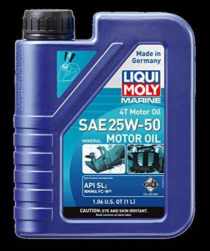 Liqui Moly Marine 25W-50 LIQ-22508 4T Engine Oil,1 LTR
