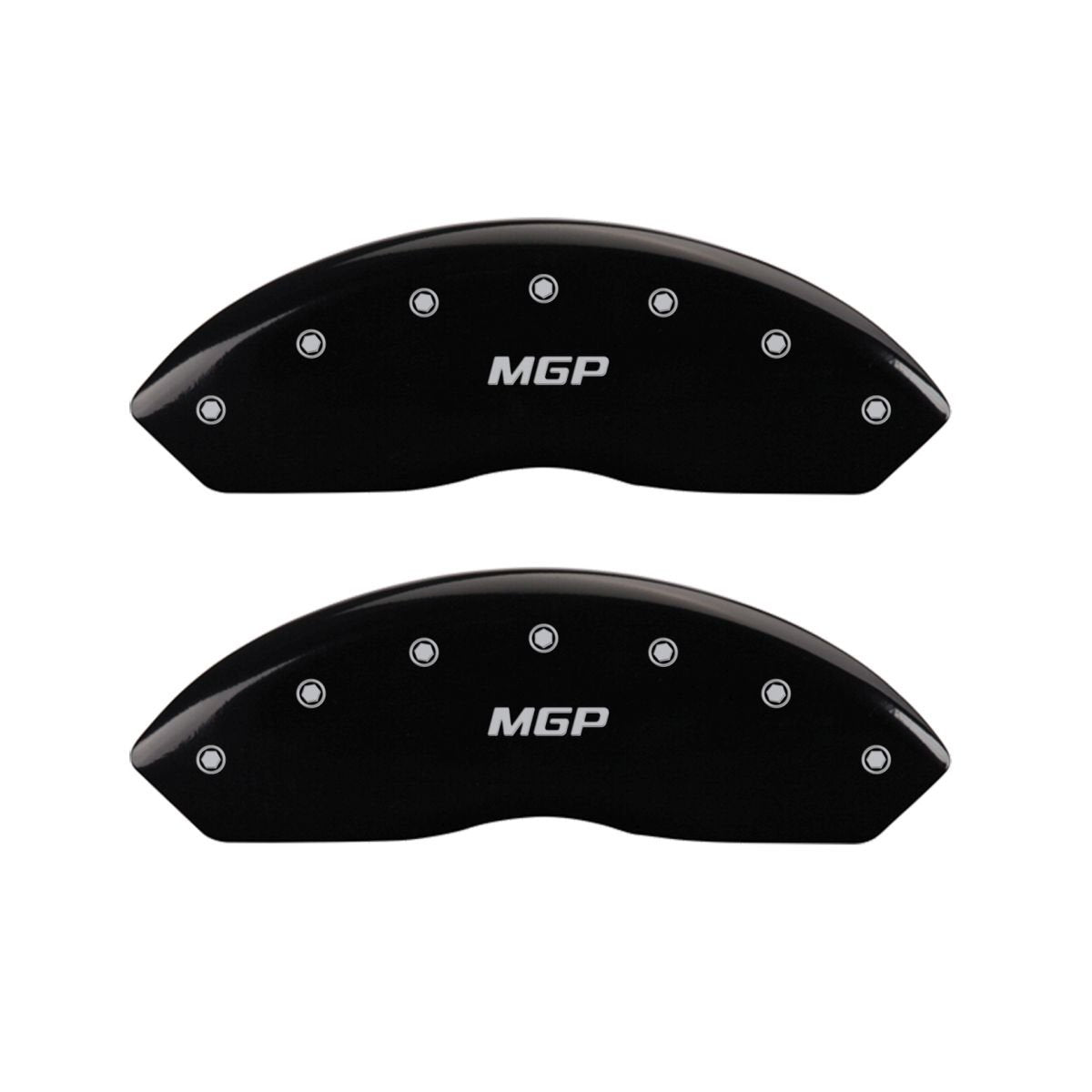 Caliper Covers-Gloss Black MGP 38021SMGPBK, Front and Rear: MGP Logo
