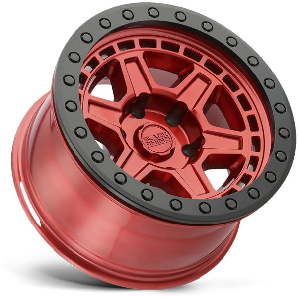 PRIMM Black Rhino Hard Alloys 17X9, 6X5.5, 5, 0mm CANDY RED W/ BLACK BOLTS - 1790PRM006140R12