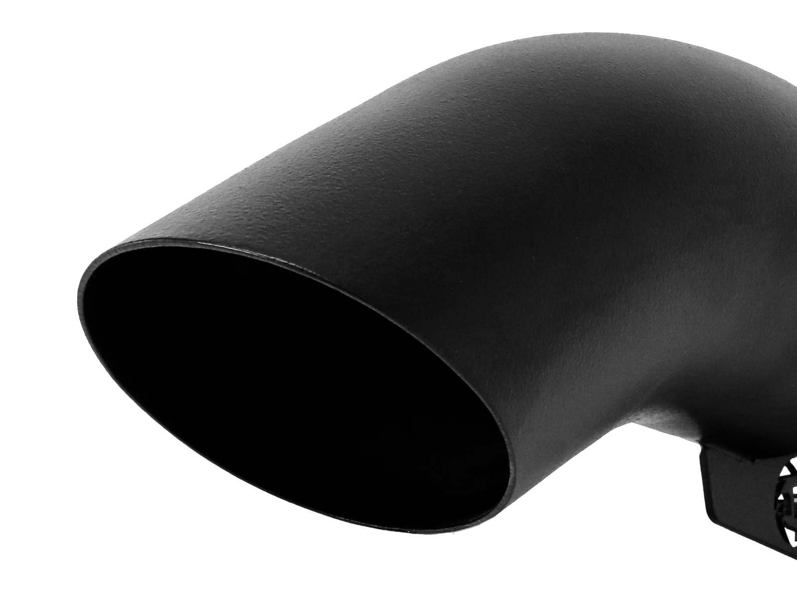 304 Stainless Steel MACH Force-Xp Clamp-on Exhaust Tip Black 3 IN Inlet x 4 IN Outlet x 15 IN L