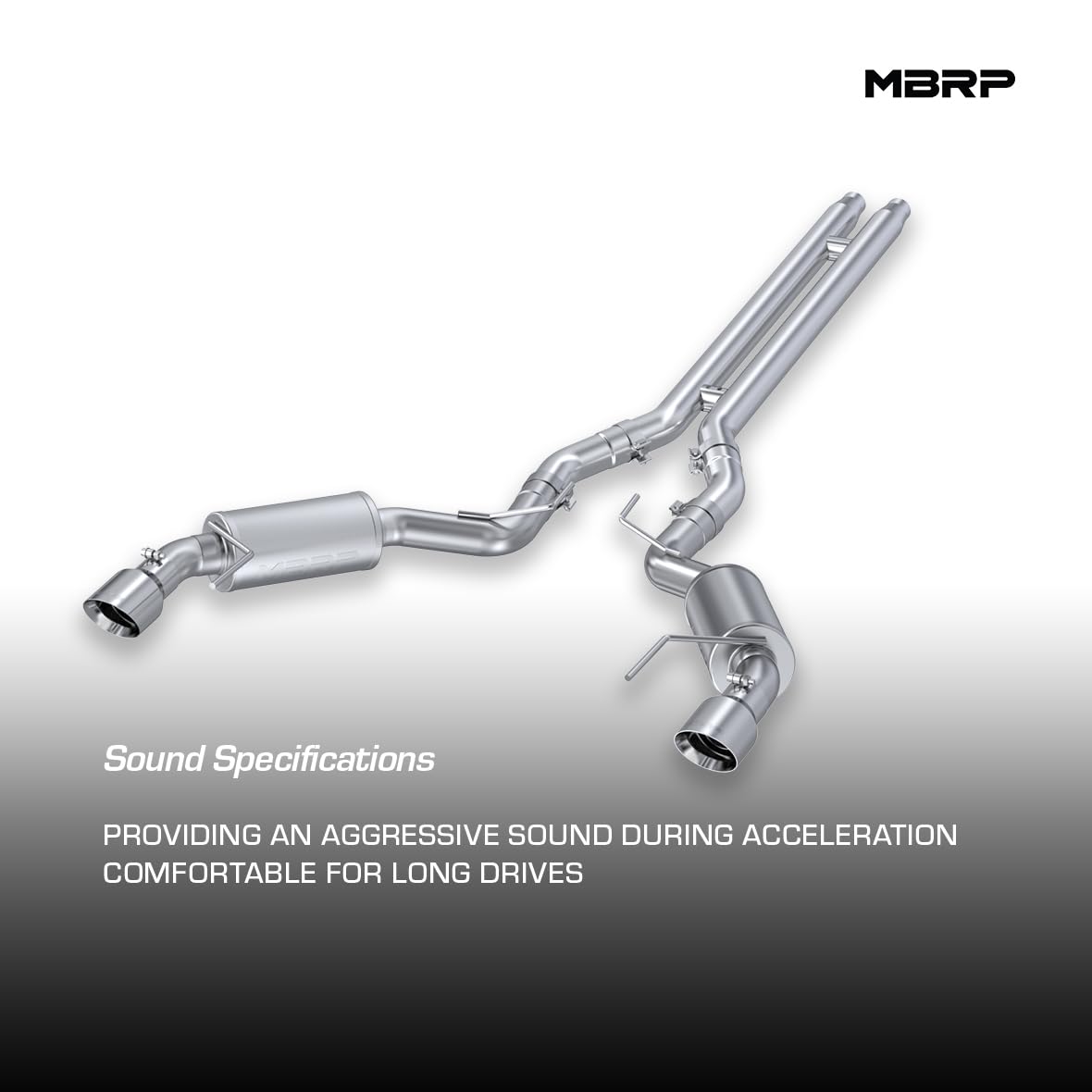 3" MBRP Cat Back, Dual Split Rear, Street Version Exhaust System with 4.5" tips (Aluminized Steel)