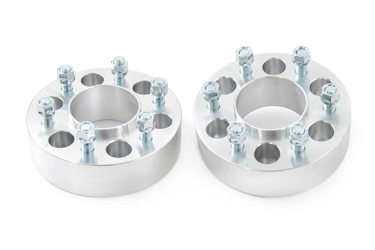 Rough Country 2" Wheel Spacers Aluminum for 2004-2014 F-150 4WD | 6x135-10087,Black