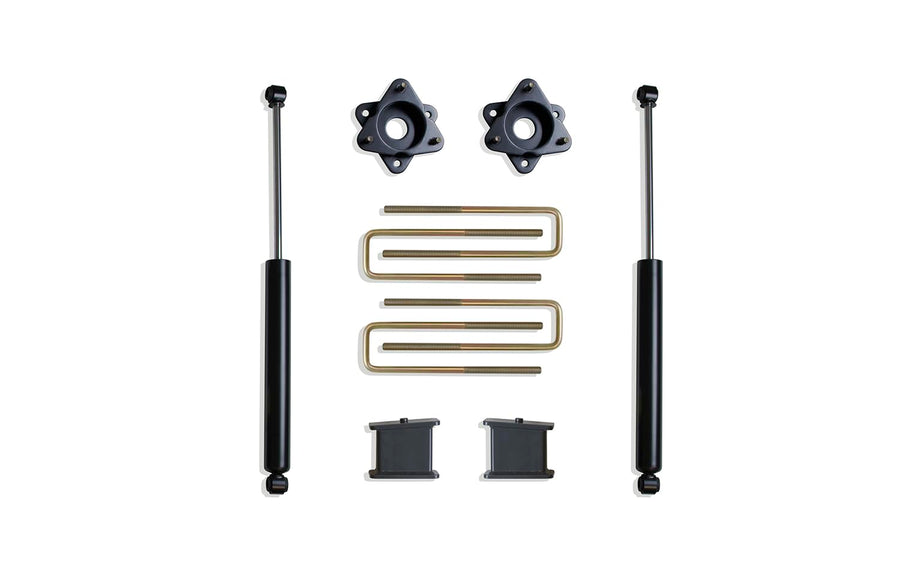 Part# 901940 MAX TRAC SUSPENSION is A 4" Rear Box KIT Including 3" Lift STRUT SPACERS, 4" Lift Blocks, U-Bolts & A Pair of Rear MAXTRAC Shocks