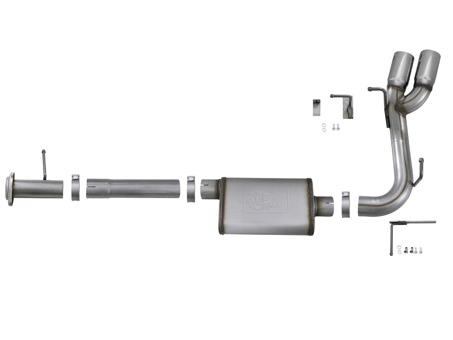 Rebel Series aFe Power 3" Stainless Steel Cat-Back Exhaust System 49-44061-P