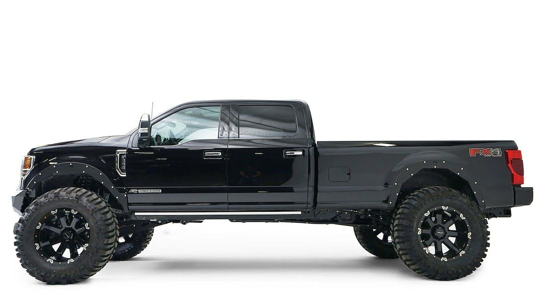 Fab Fours Front Fender Cladding TF4200-1 Fits Ford F-250 Super Duty, Black Powder Coat