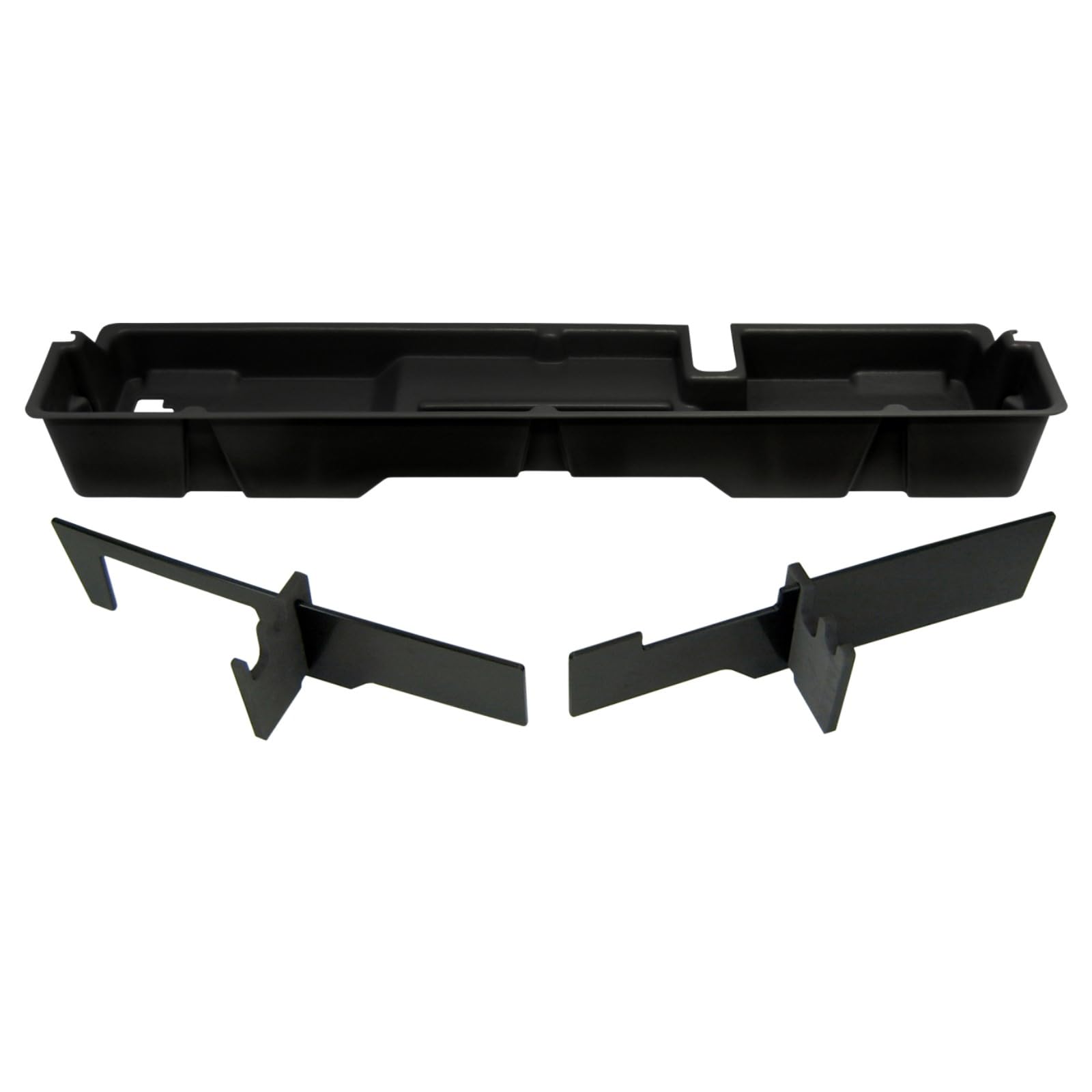 Under Seat Storage DuHa 20007 fits 2000-2003 F150 SuperCab | Black Heavy-Duty Back Seat Organizer | Durable Construction | Includes Dividers