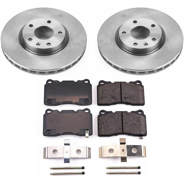 Power Stop Autospecialty KOE6528 Front Replacement Brake Kit-OE Brake Rotors & Ceramic Brake Pads For Chevrolet Corvette 2014-2016 [Model Specific]