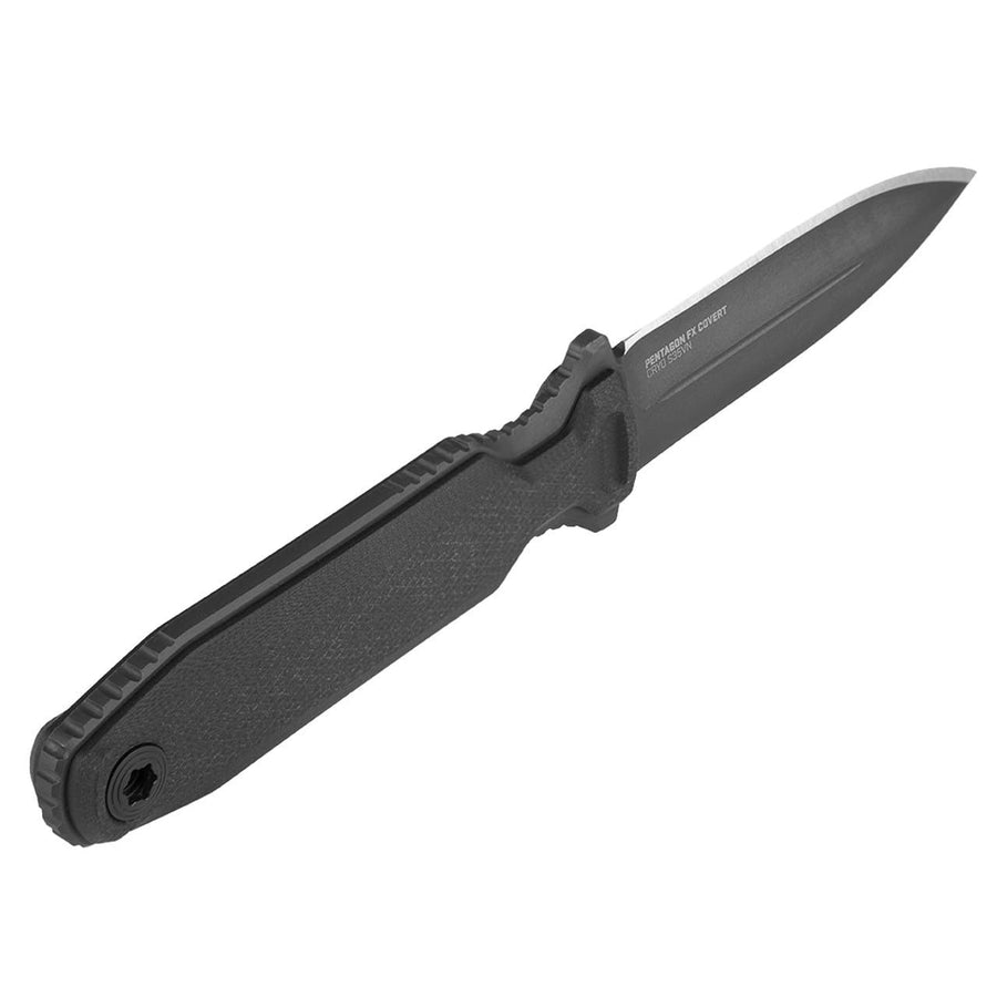 SOG FX Pentagon Covert Knife – Blackout, STEEL