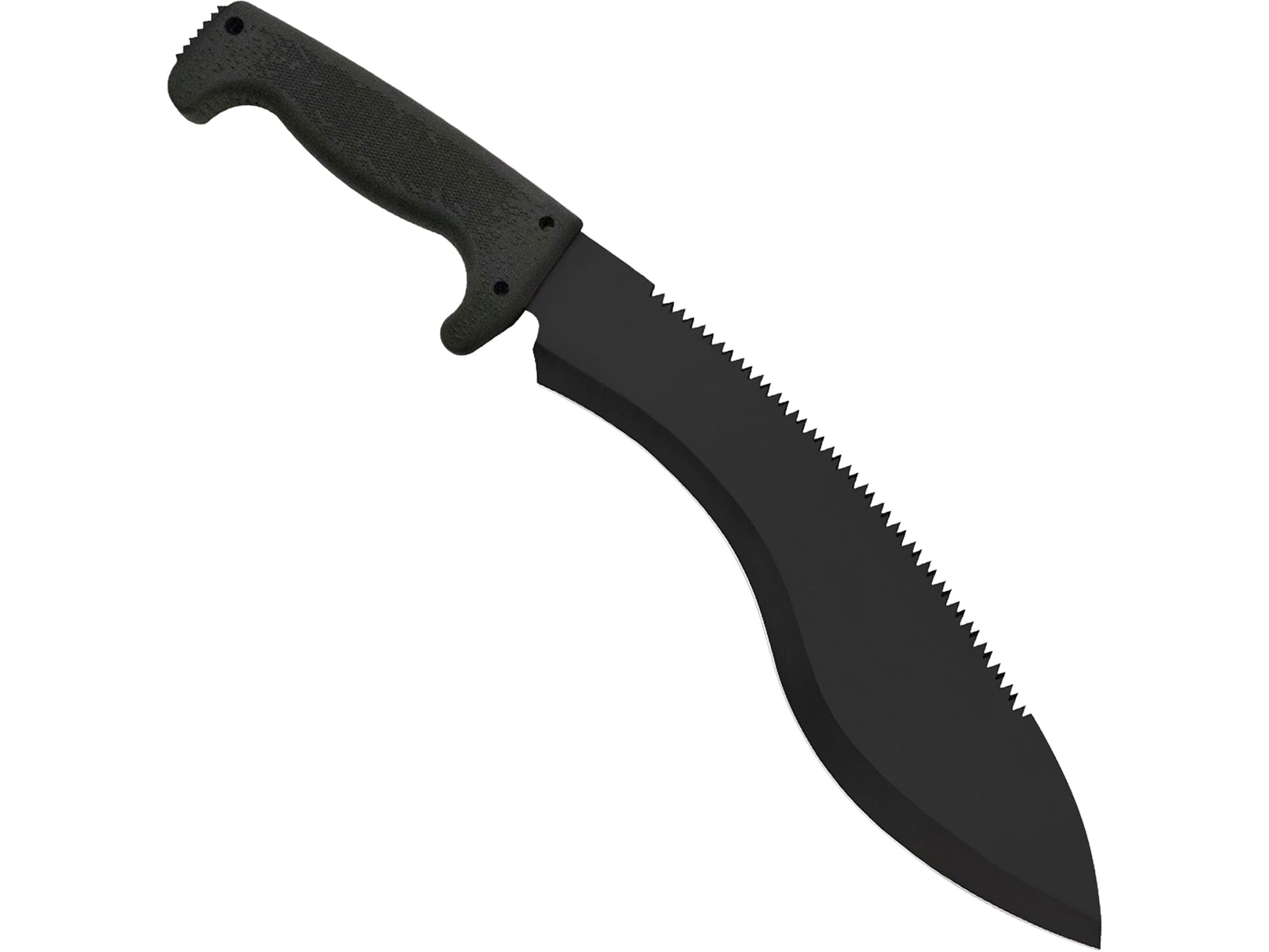 SOG Kukri Sogfari 13" Stainless Steel Survival Machete Knife | Saw on the Back of the Blade, Textured Handle, Nylon Sheath