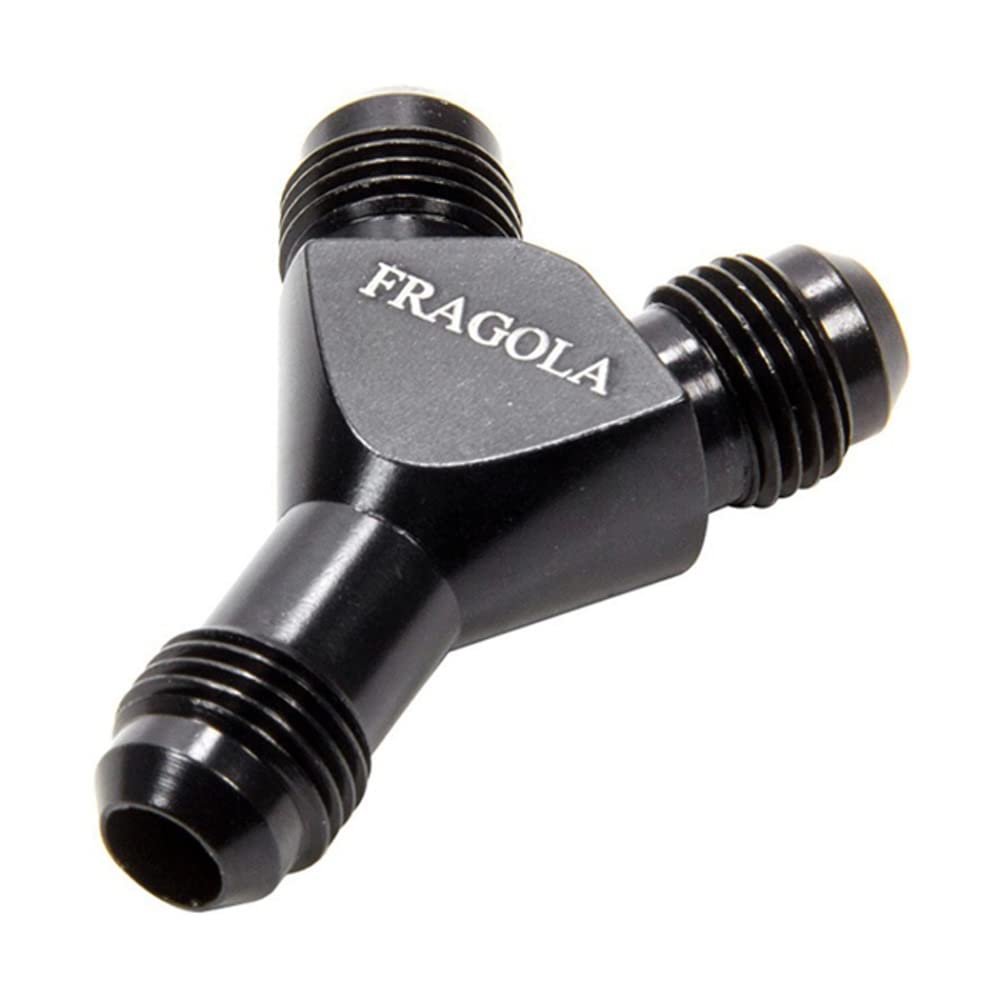 Fragola Performance Systems Y-Fitting 900607-BL 6An Male Inlet X 4An Male Outlets Black