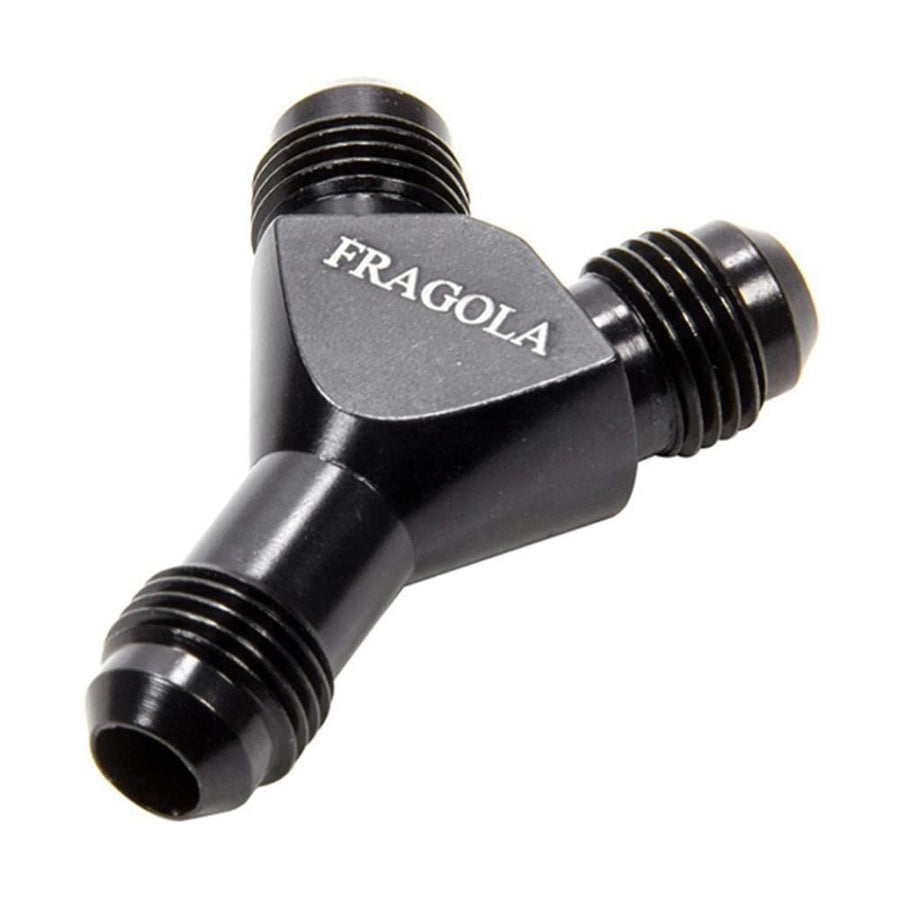 Fragola Performance Systems Y-Fitting 900607-BL 6An Male Inlet X 4An Male Outlets Black