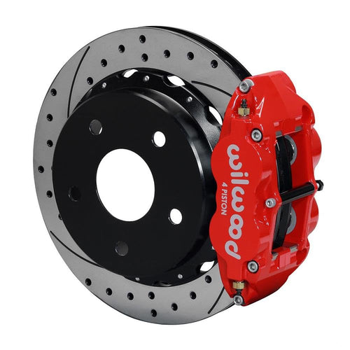 Rear P-Brk Kit, FNSL4R, 12.88", Drilled, Red