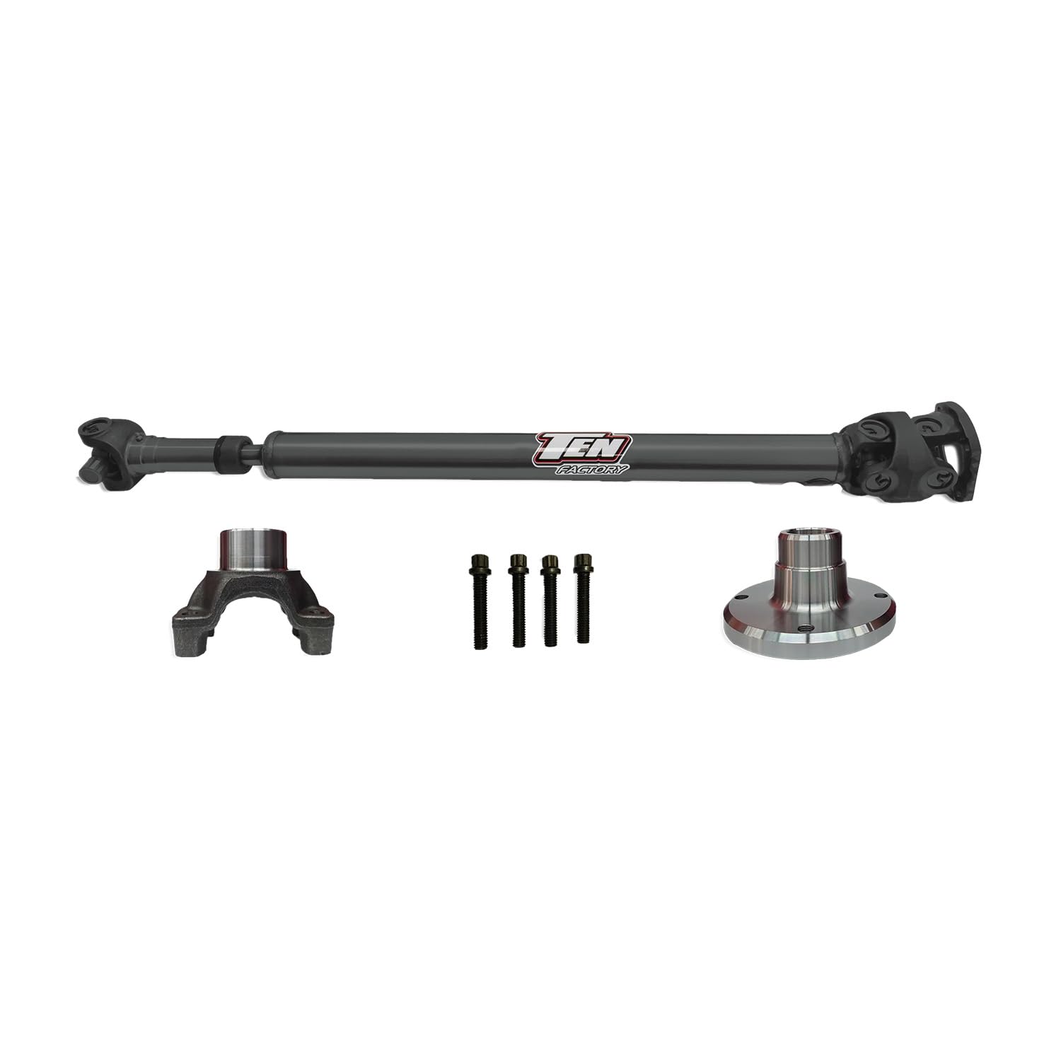 Ten Factory Rear TFR1350-2158 1350 Solid CV Driveshaft for Jeep Wrangler JL 2 Door M220 Differential with Solid U Joints fits Rubicon, Sahara and Sport Variants with 4140 Chromoly Steel