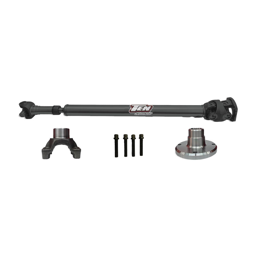 Ten Factory Rear TFR1350-2158 1350 Solid CV Driveshaft for Jeep Wrangler JL 2 Door M220 Differential with Solid U Joints fits Rubicon, Sahara and Sport Variants with 4140 Chromoly Steel