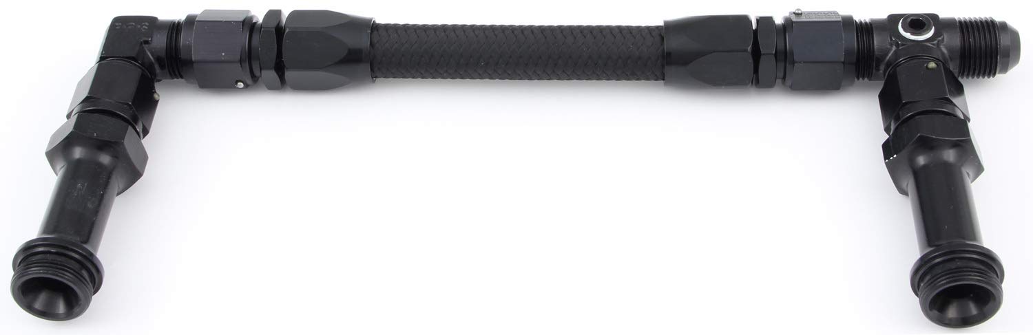 Black Fragola 930002-BL Size (-6) x 7/8-20 Dual Inlet 4150 Fuel Line Kit