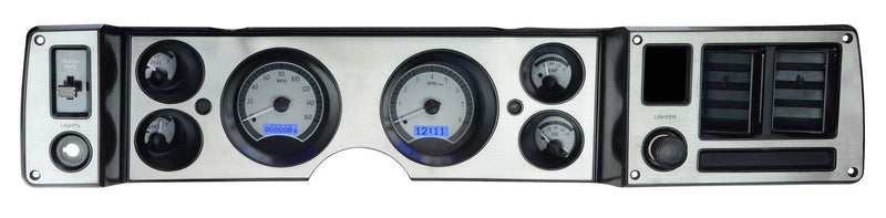 Chevy Camaro 1970-81 VHX System, Silver Face - Blue Display