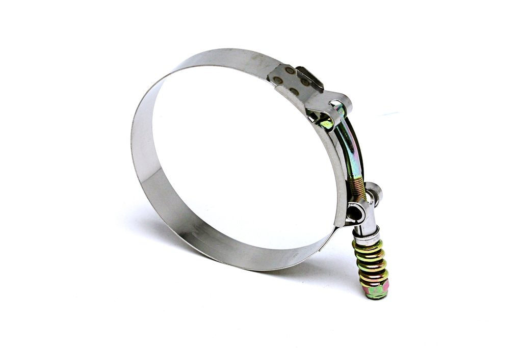 HPS Performance T-Bolt Clamp Spring Loaded SLTC-325 Polish 3.27"-3.58" (83mm-91mm)