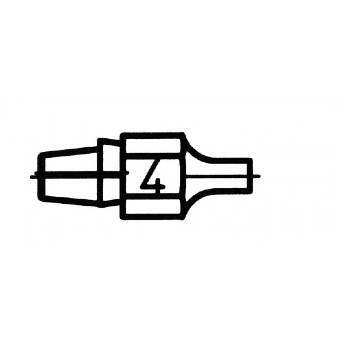 Weller DX 114 0051314499 DESOLDERING TIP, Black
