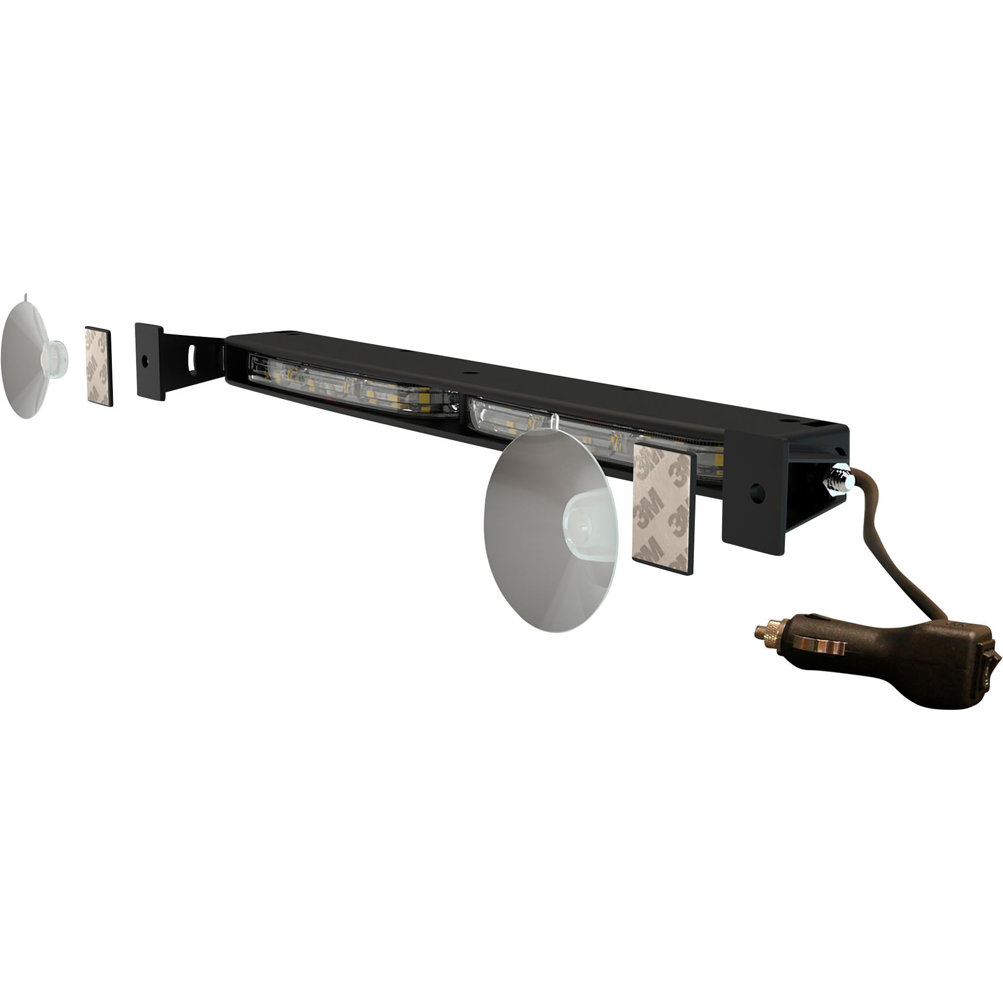 Directional ECCO, Visor, Deck/Dash, 12-24VDC, (ED5051VDL2-RWBW)