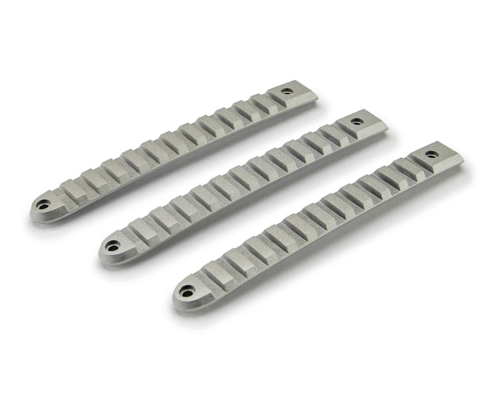 Door Handle Insert Set DV8 Offroad for 2007-18 Wrangler JK | Slotted Pic Rail Design | Aluminum Construction | Anodized Finish | Simple Screw-in Installation | Complete Kit