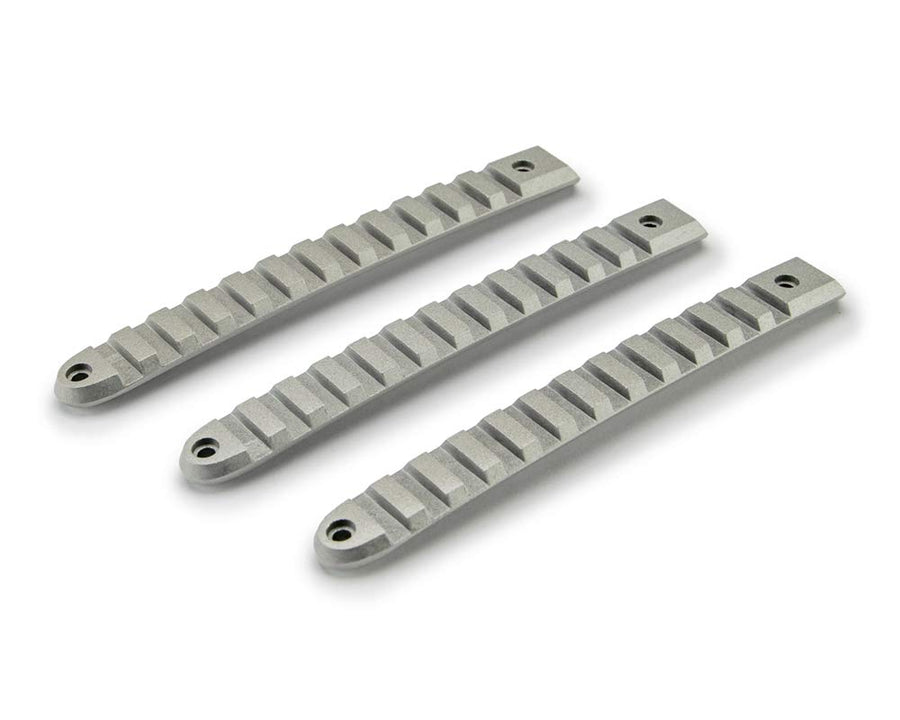 Door Handle Insert Set DV8 Offroad for 2007-18 Wrangler JK | Slotted Pic Rail Design | Aluminum Construction | Anodized Finish | Simple Screw-in Installation | Complete Kit