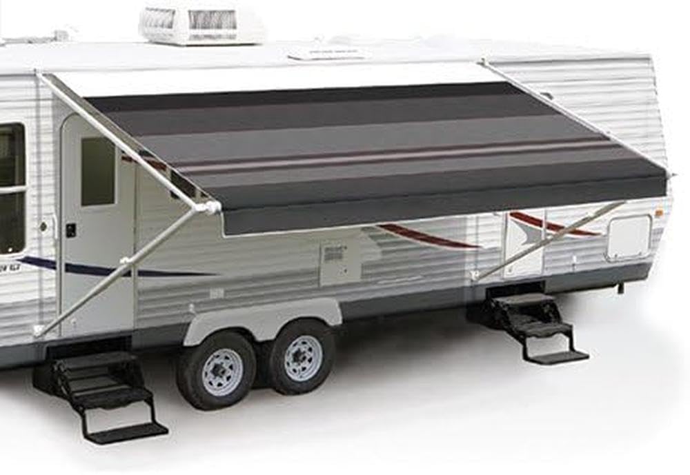 Carefree Fiesta EA158B00 Bordeaux 15' Vinyl Roller Assembly (with White Vinyl Weatherguard, White Spring Castings)