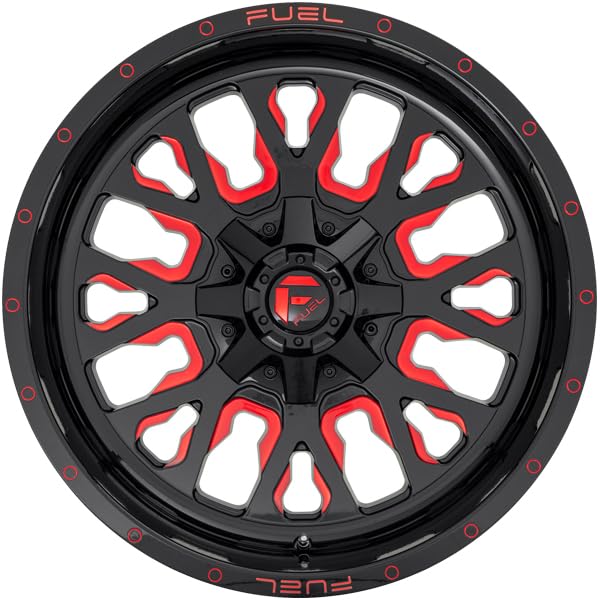 FUEL OFF-ROAD 22X10 STROKE 6X135/5.5 5.89 10mm GLOSS BLACK RED TINTED CLEAR - D61222009857