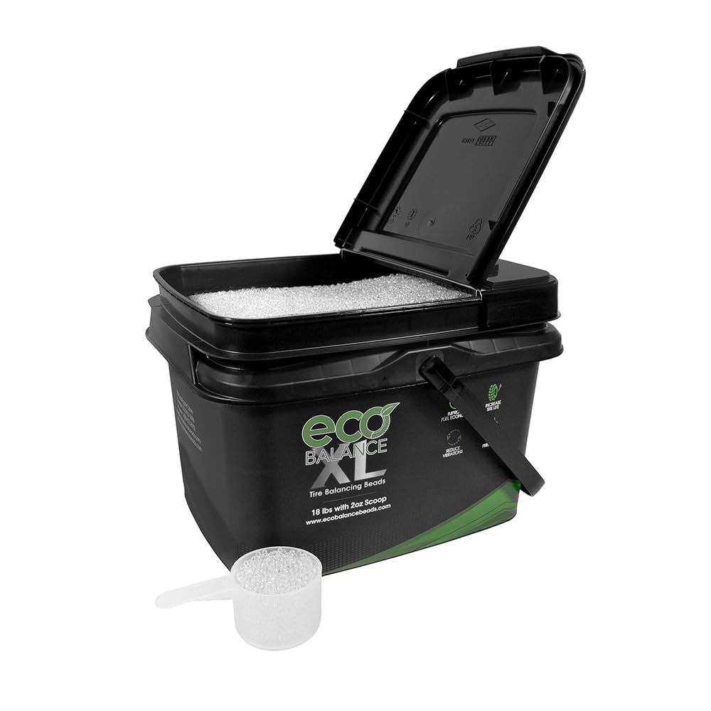ECO Balance ECO XL Extreme Condition Tire/Wheel Balancing Beads 18-EBBXL - Off-Road Vehicles, Light Duty Truck Tires, (1) 18lb Bucket of Balance Bead and 2oz Scoop