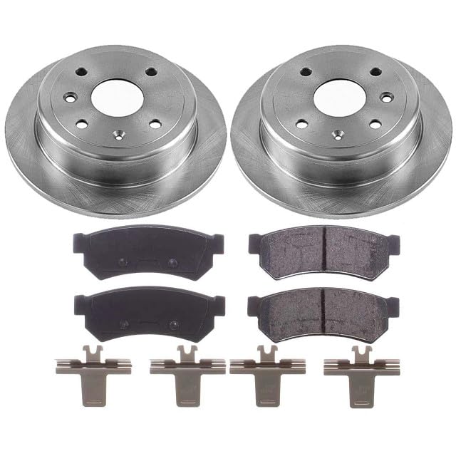 Power Stop KOE5898 Rear Replacement Brake Kit-OE Brake Rotors & Ceramic Brake Pads For Suzuki Forenza 2007-2008, Suzuki Reno 2007-2008 [Model Specific]